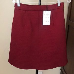 Red Zara skirt